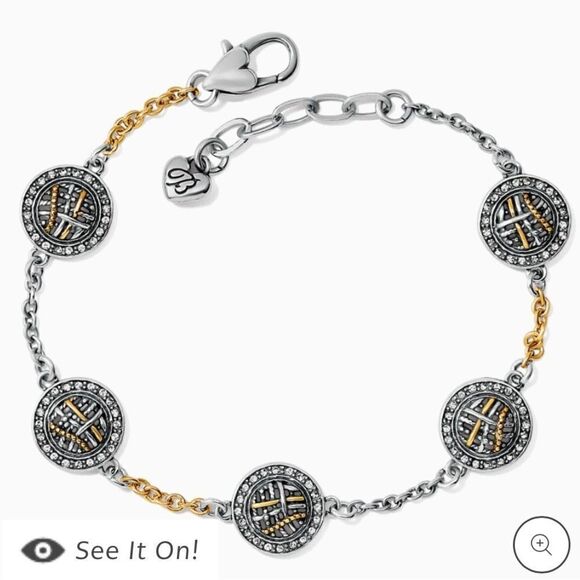 Brighton Neptune’s Rings Woven Station Bracelet NWT - Picture 1 of 9